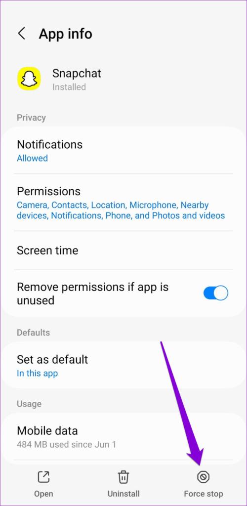 Top 8 des façons de réparer Snapchat qui ne lit pas de vidéos sur Android et iPhone