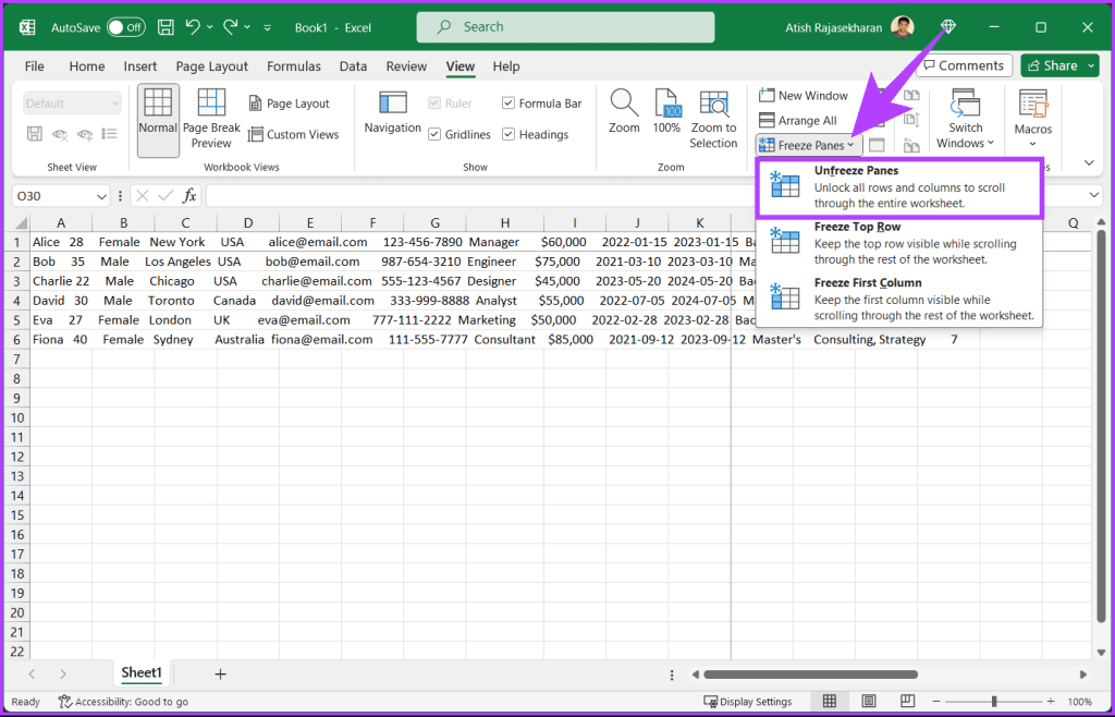 9 sposobów naprawienia paska przewijania, który nie działa w programie Excel