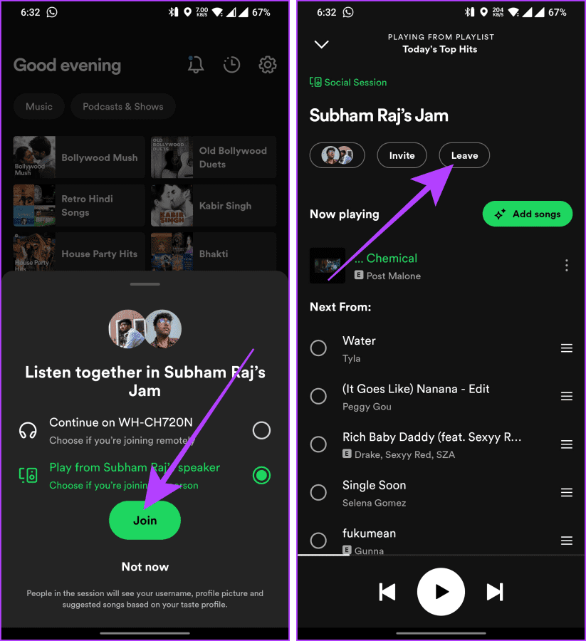 Como iniciar uma sessão Spotify Jam com amigos