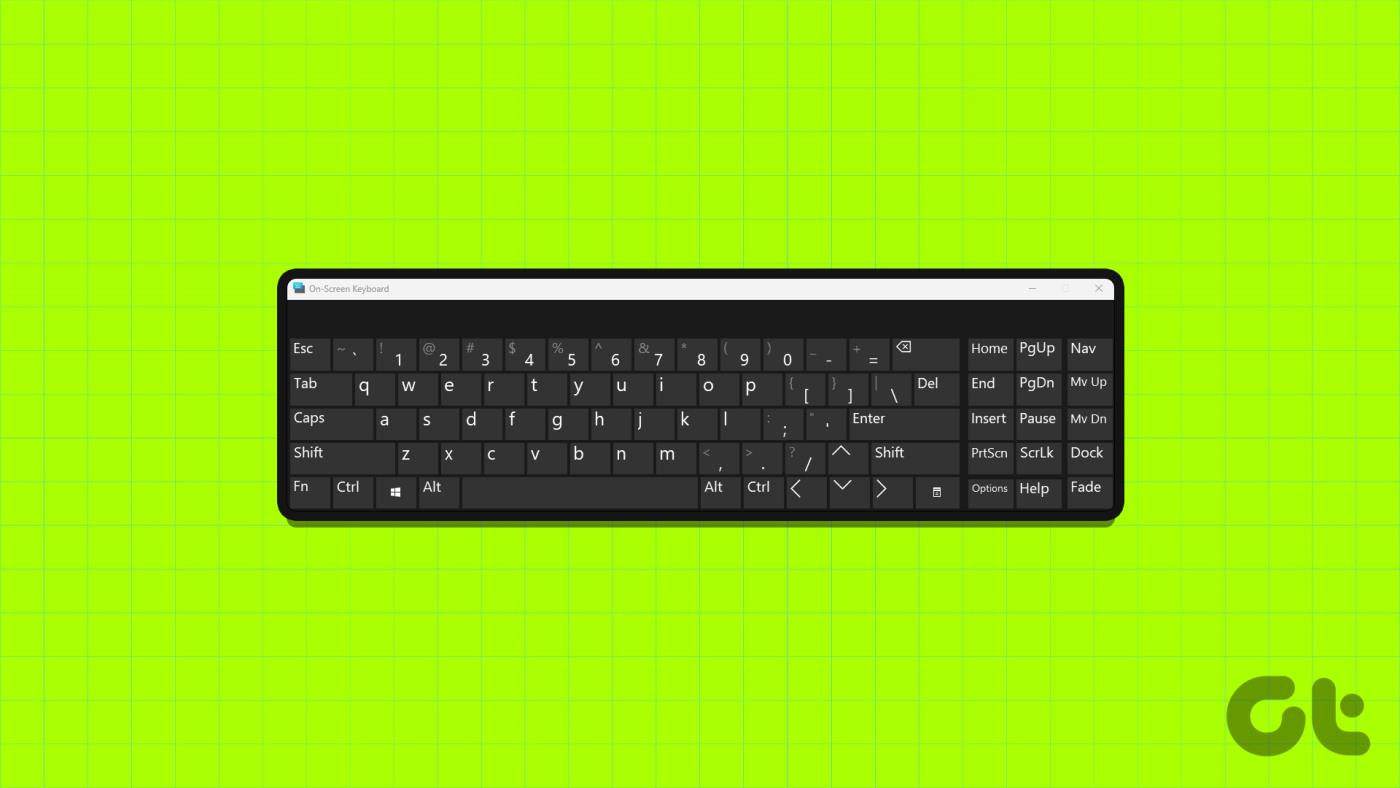 6 maneiras de abrir o teclado na tela no Windows 11