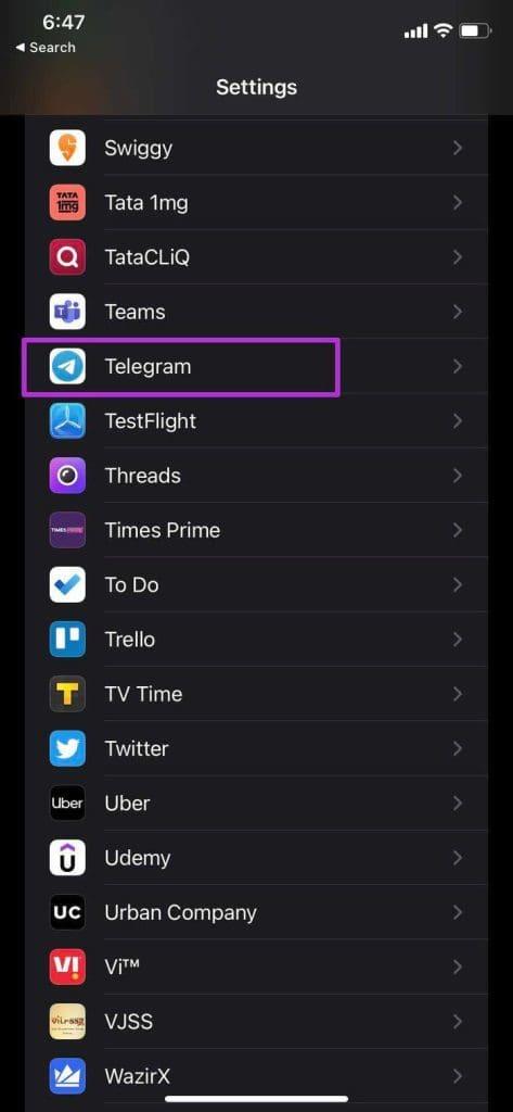 iPhoneに通知が表示されないTelegramを修正する5つの方法