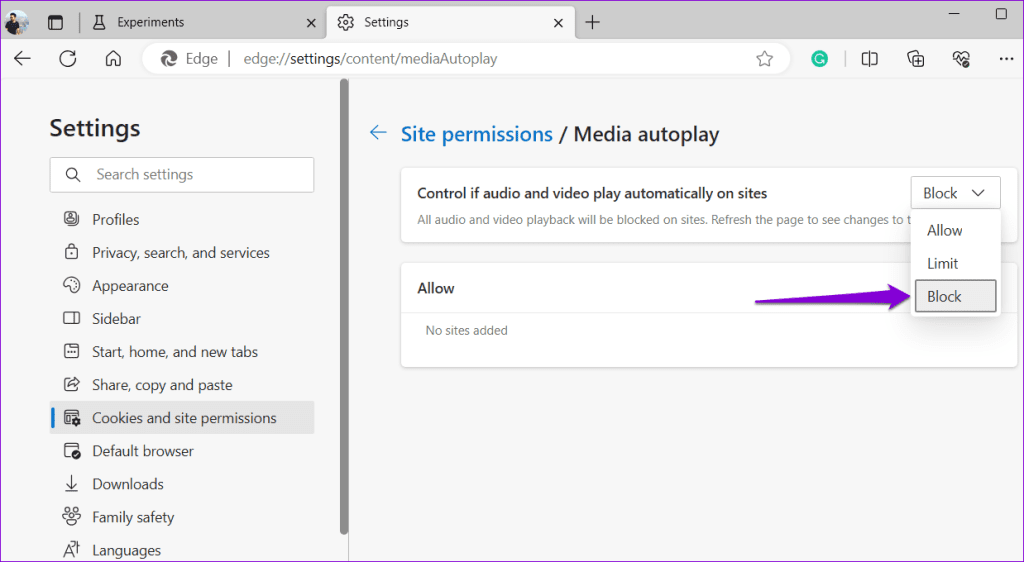 Comment désactiver la lecture automatique de l'audio et des vidéos dans Microsoft Edge