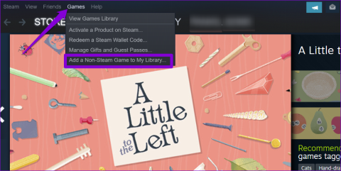 Niet-Steam-games toevoegen aan of verwijderen uit uw Steam-bibliotheek