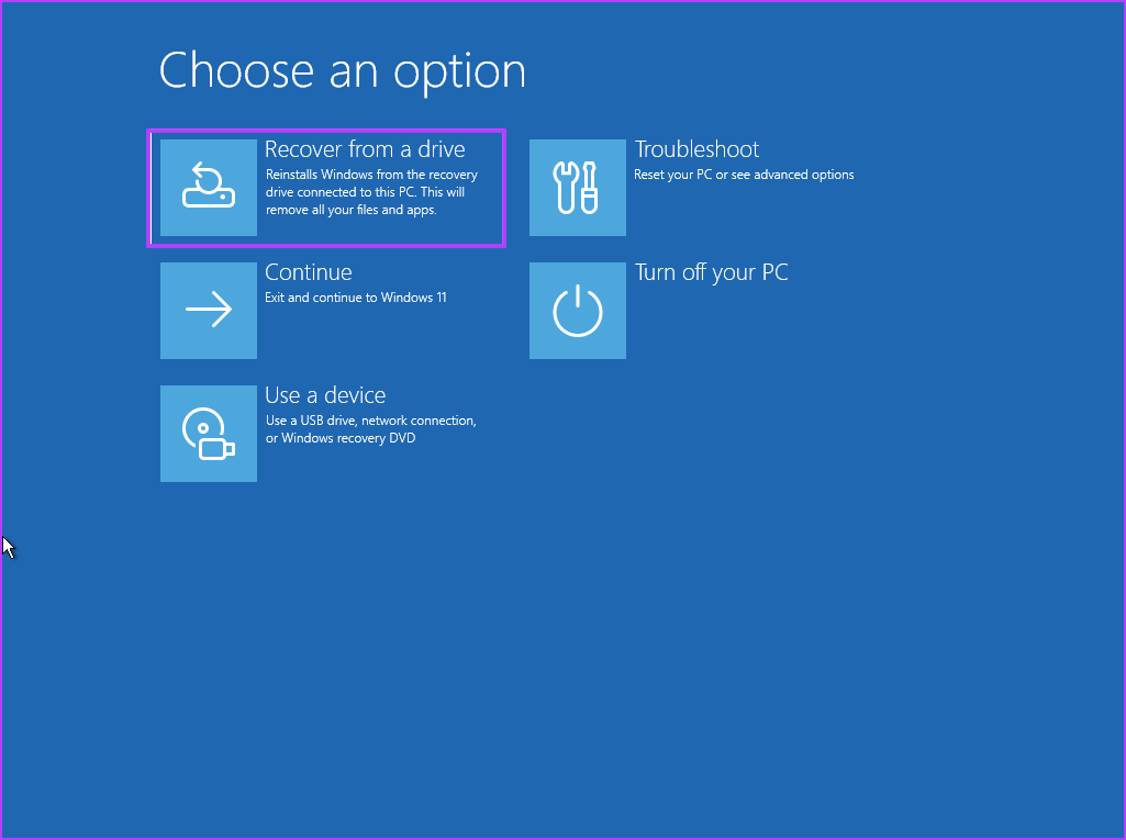 Come creare e utilizzare un'unità di ripristino su Windows 11