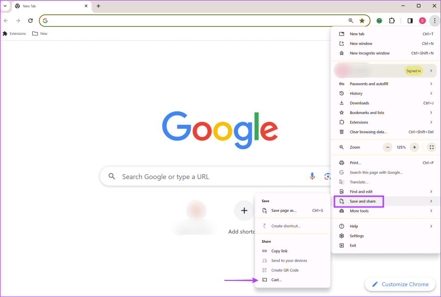 ¿Falta la opción de transmisión en Chrome? Aquí se explica cómo volver a agregarlo a la barra de herramientas