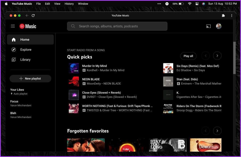 Como instalar o aplicativo YouTube Music no desktop (Windows e Mac)