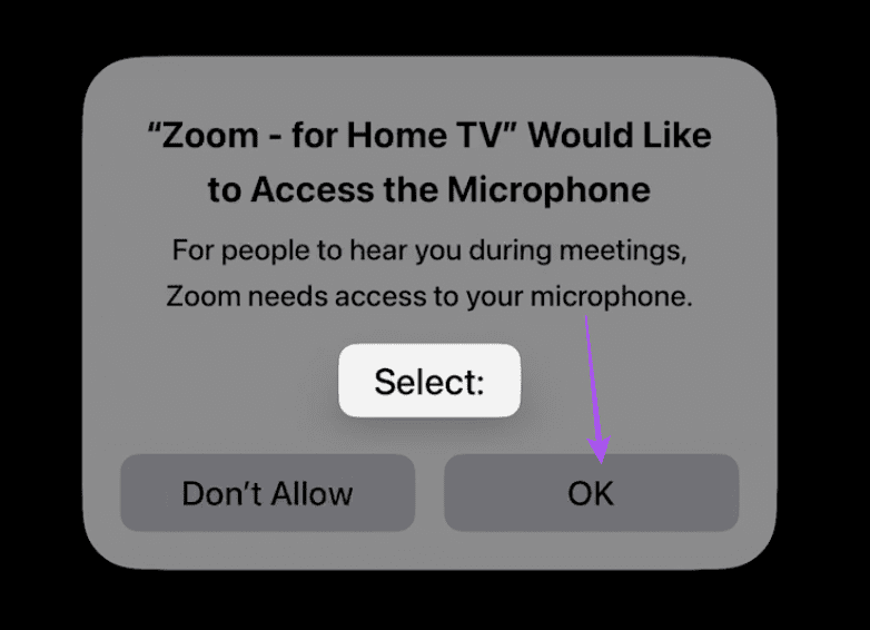 Apple TV 4KでZoomアプリを使用する方法