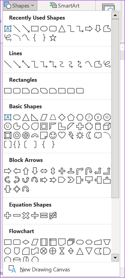 So fügen Sie Formen in Microsoft Word hinzu und bearbeiten sie