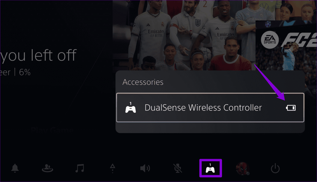 De batterij van de DualSense-controller controleren op PS5 of pc