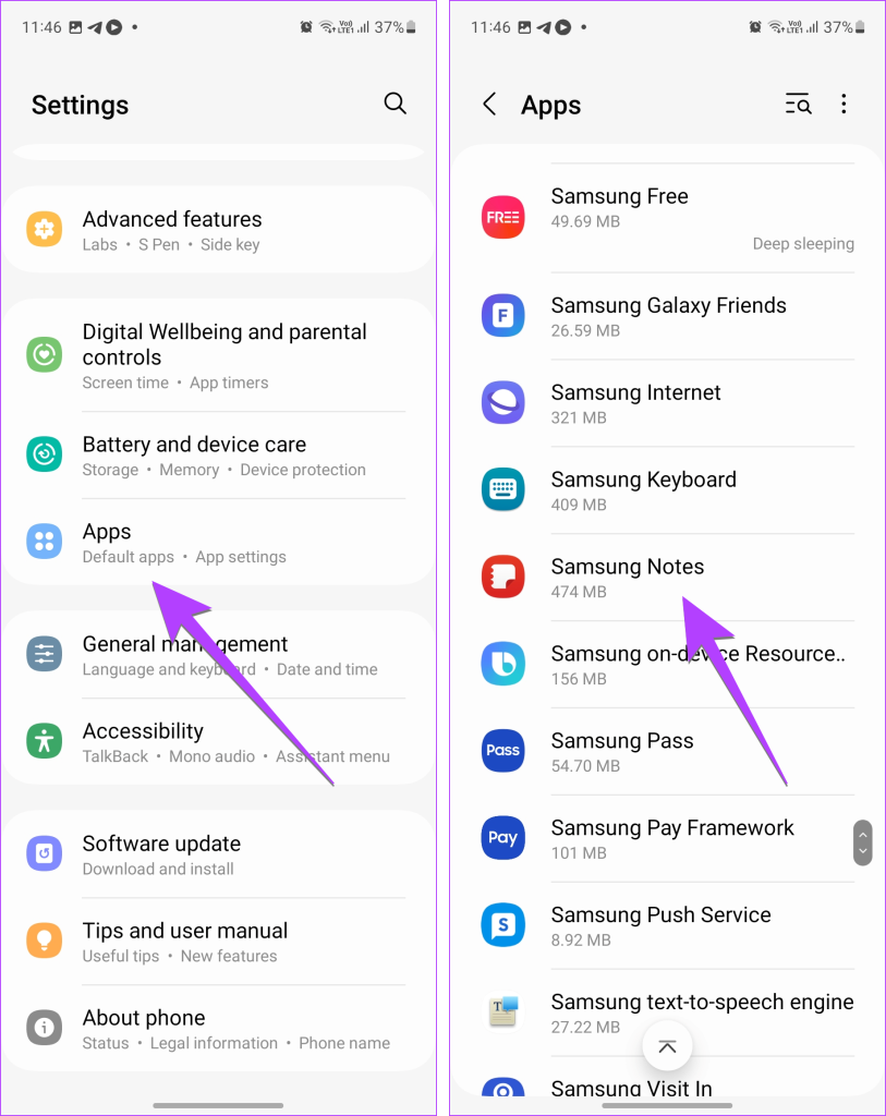 12 formas de reparar la aplicación Samsung Notes que no funciona o falla