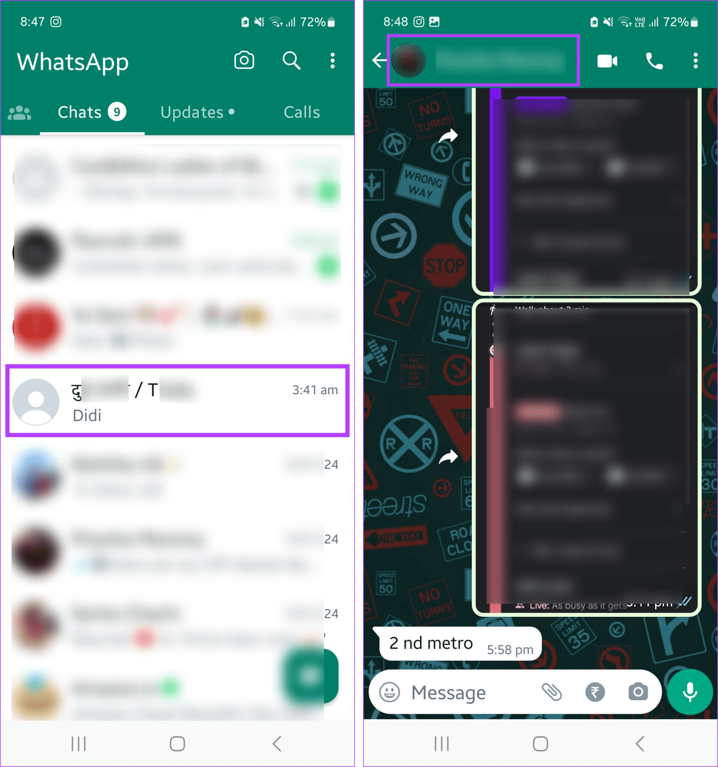 WhatsApp でメッセージを検索する方法