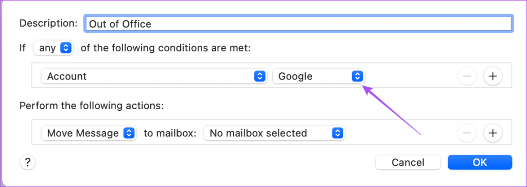 Comment configurer un message d'absence du bureau dans l'application Mail sur Mac