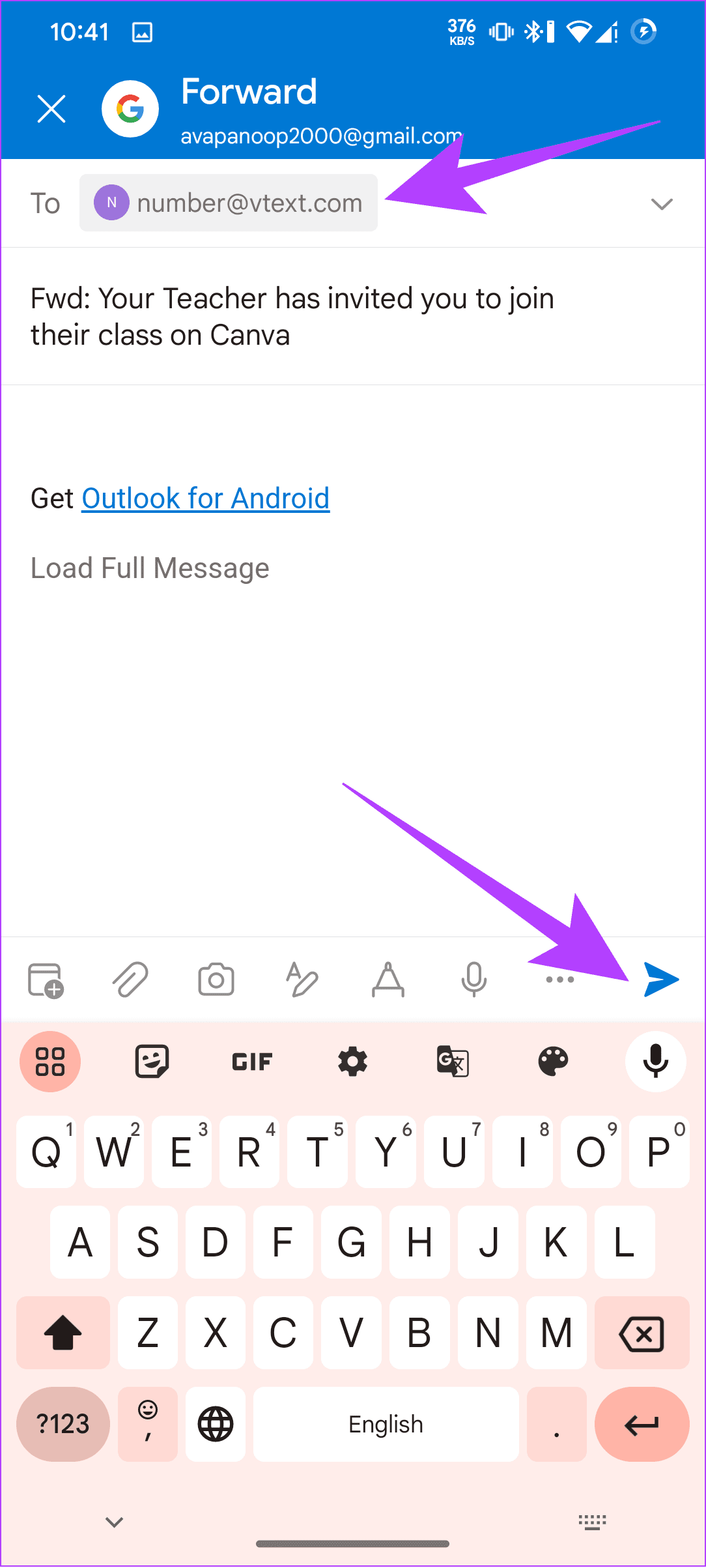 So leiten Sie E-Mails mit Gmail und Outlook als Text an Ihr Telefon weiter