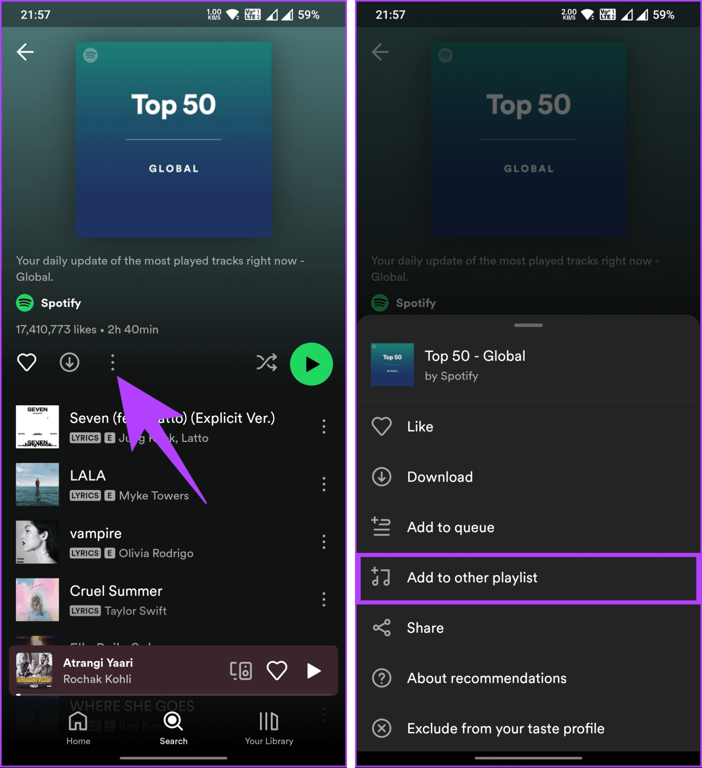 Cómo copiar una lista de reproducción de Spotify en computadoras de escritorio y dispositivos móviles