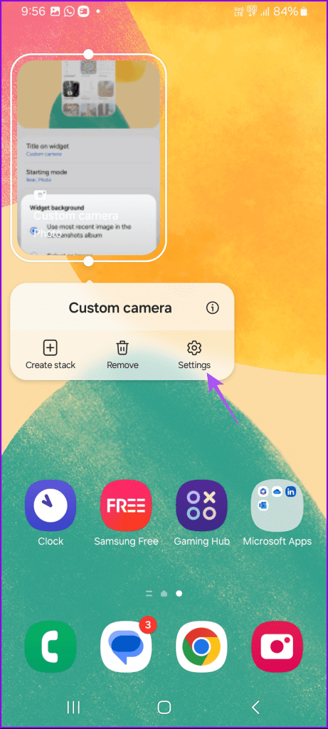 Samsung Galaxy 휴대폰에 사용자 정의 카메라 위젯을 추가하는 방법