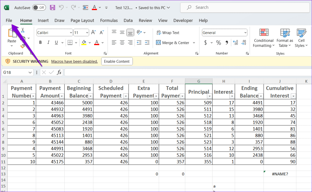 As 6 principais correções para a Microsoft bloquearam erros de macros no Excel para Windows