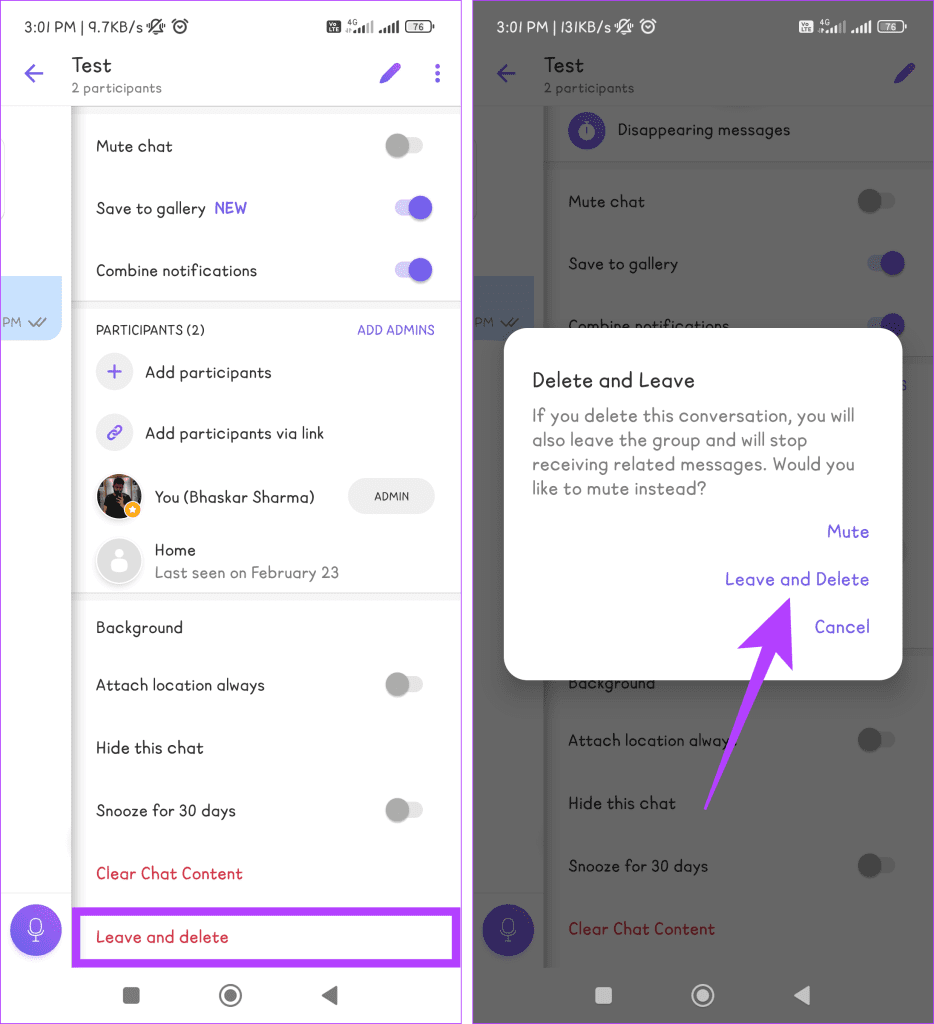 Comment supprimer des messages dans Viber