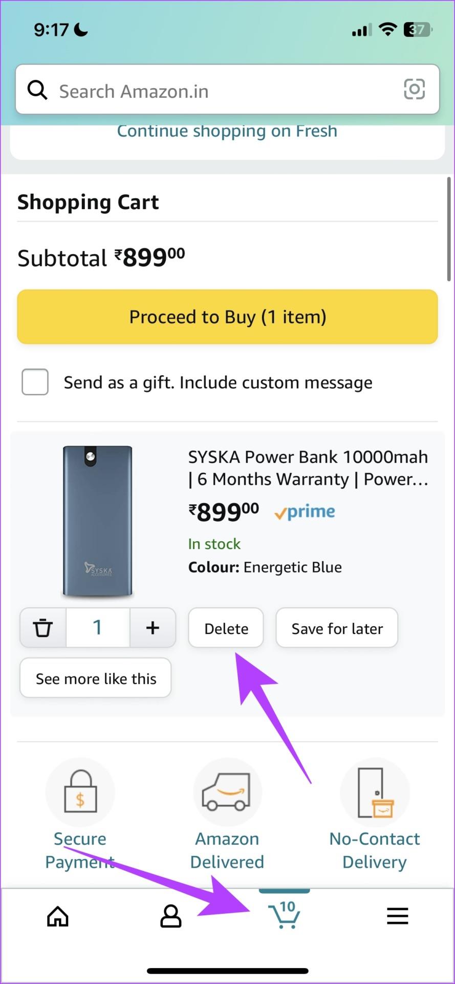 Amazon がカートに商品を追加できませんでした: iPhone と Android でこれを解決する 10 の方法