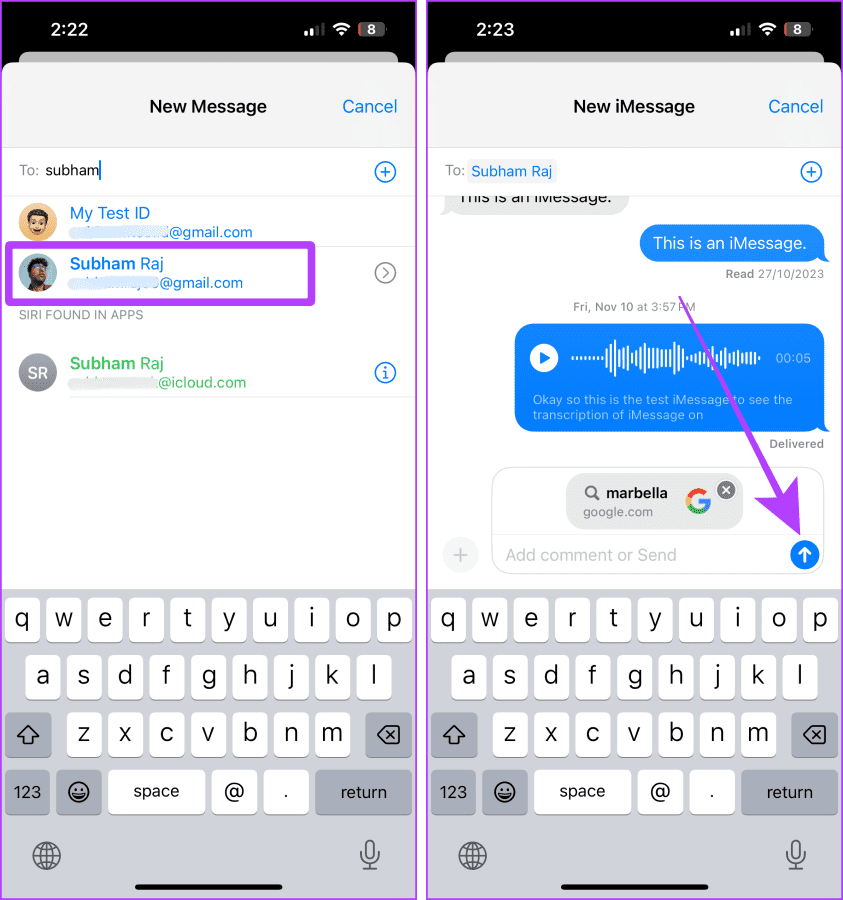 3 طرق لإرسال الرسائل النصية لنفسك على iMessage