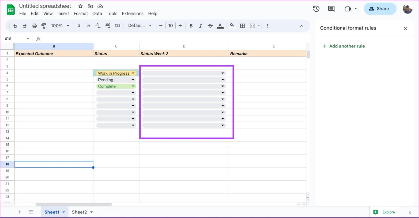 Cómo crear, editar y eliminar listas desplegables en Google Sheets