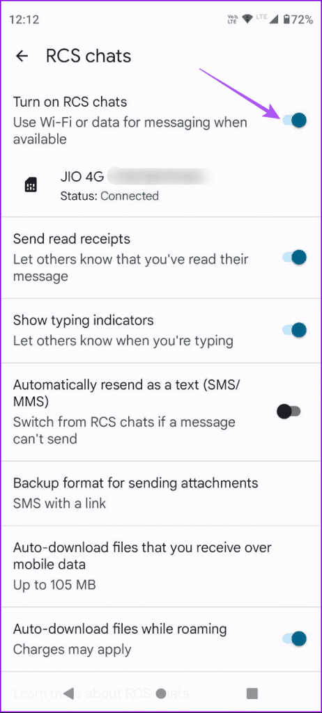 Las 6 mejores soluciones para los recibos de lectura que no funcionan en la aplicación Google Messages