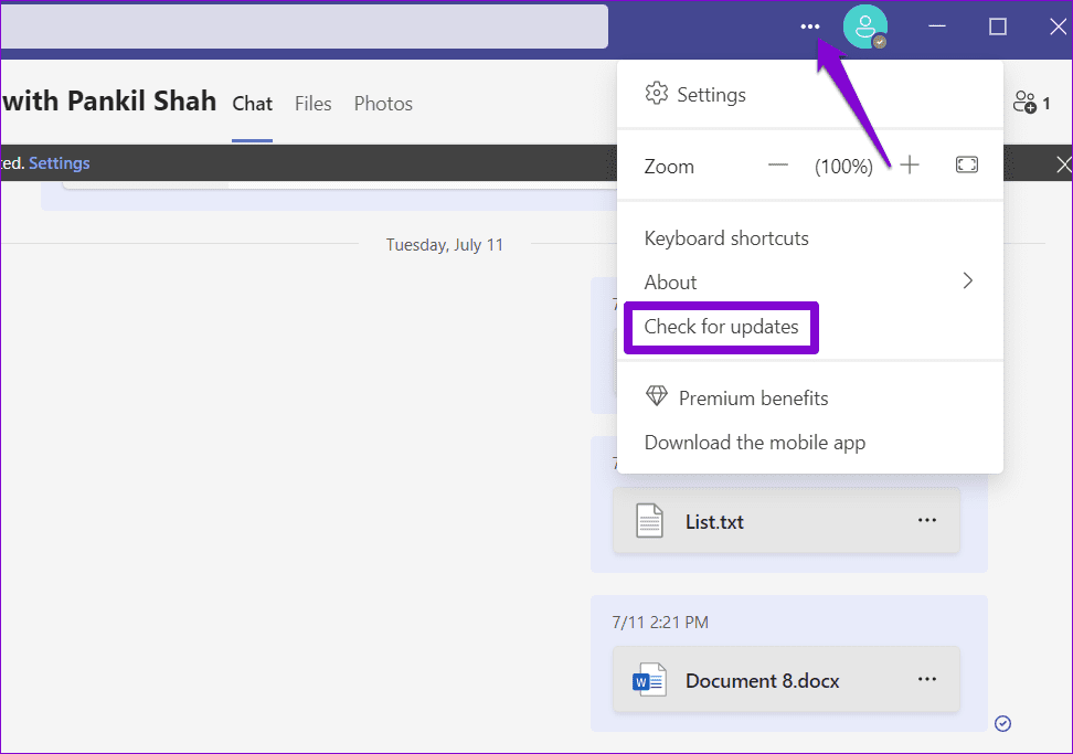 Windows 版 Microsoft Teams でスペル チェックが機能しない場合のトップ 7 の修正