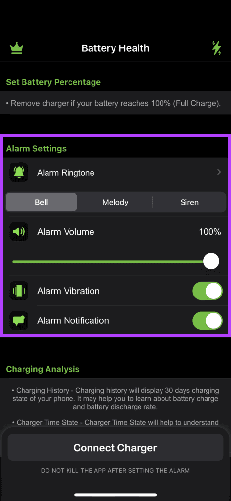 Como restringir o carregamento da bateria em 80% no iPhone