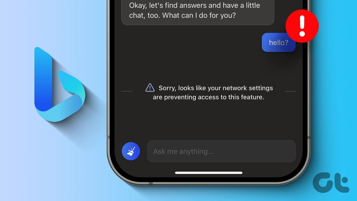 การแก้ไข 8 อันดับแรกสำหรับข้อผิดพลาด 'การตั้งค่าเครือข่ายป้องกันการเข้าถึง' ใน Bing AI