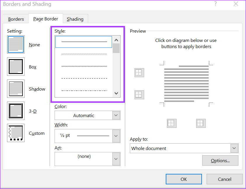 Cómo insertar y editar un borde de página en Microsoft Word