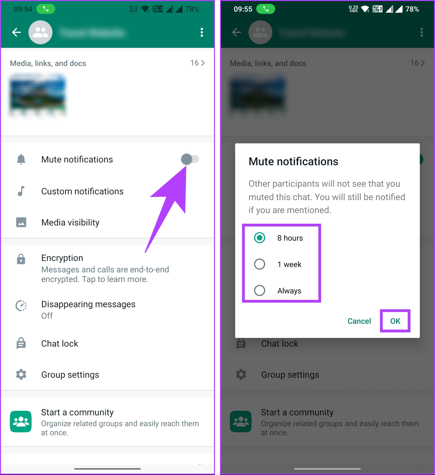 Comment désactiver définitivement les notifications du groupe WhatsApp