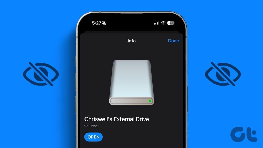 Nove maneiras principais de corrigir a unidade externa que não aparece no iPhone e iPad