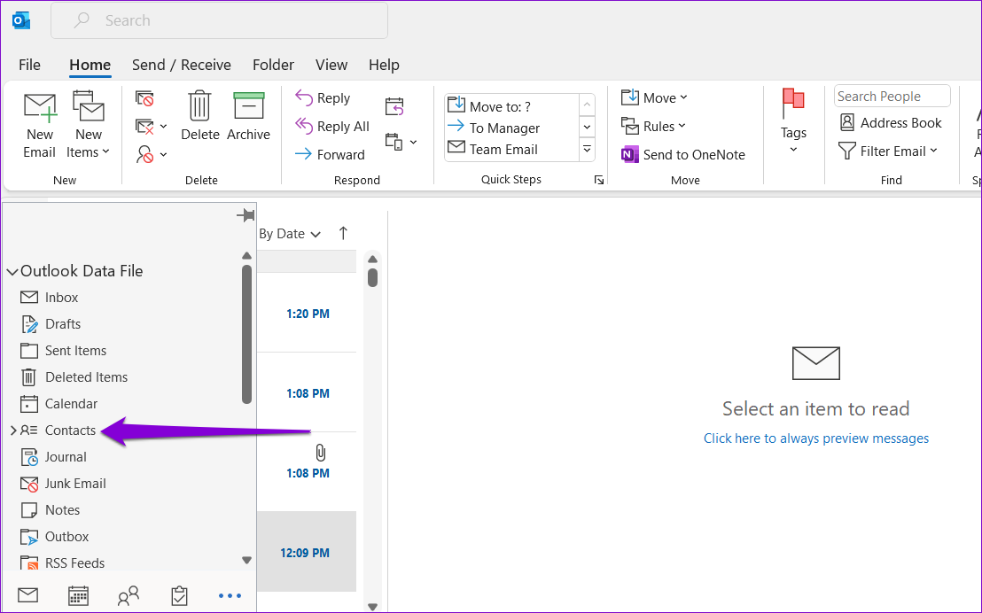 修正 Outlook 聯絡人清單在 Windows 上不顯示的 7 種方法