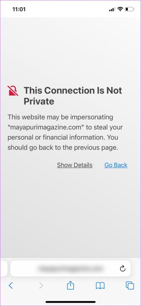 9 correcciones para Esta conexión no es privada en Safari en iPhone y iPad