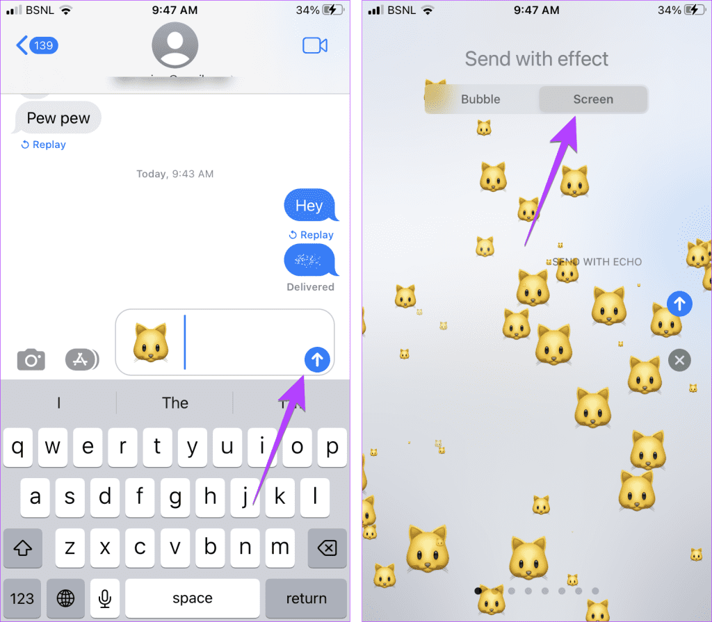 Los 9 mejores trucos de iMessage como Pew Pew para agregar efectos especiales en iPhone