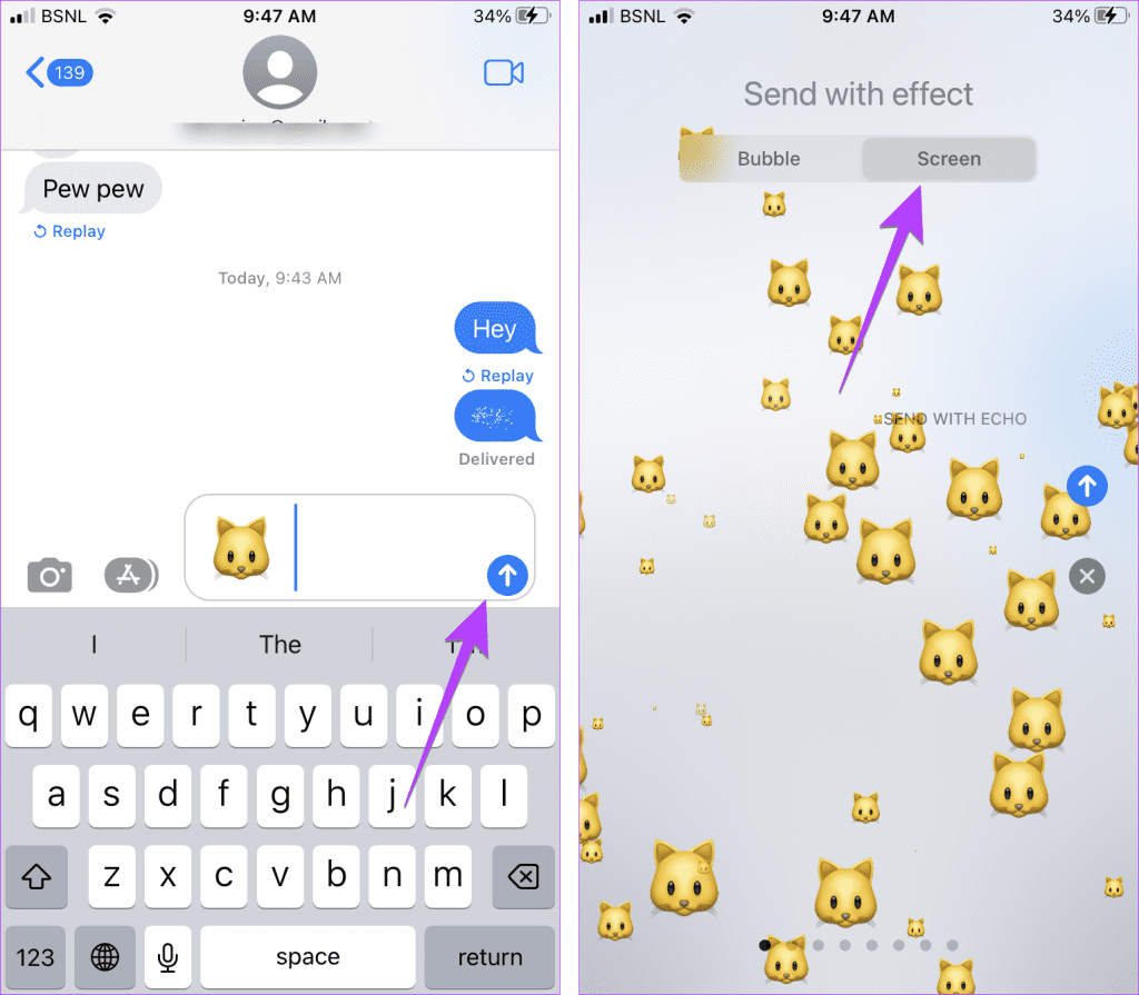 9 najlepszych sztuczek iMessage, takich jak Pew Pew, aby dodać efekty specjalne na iPhonie