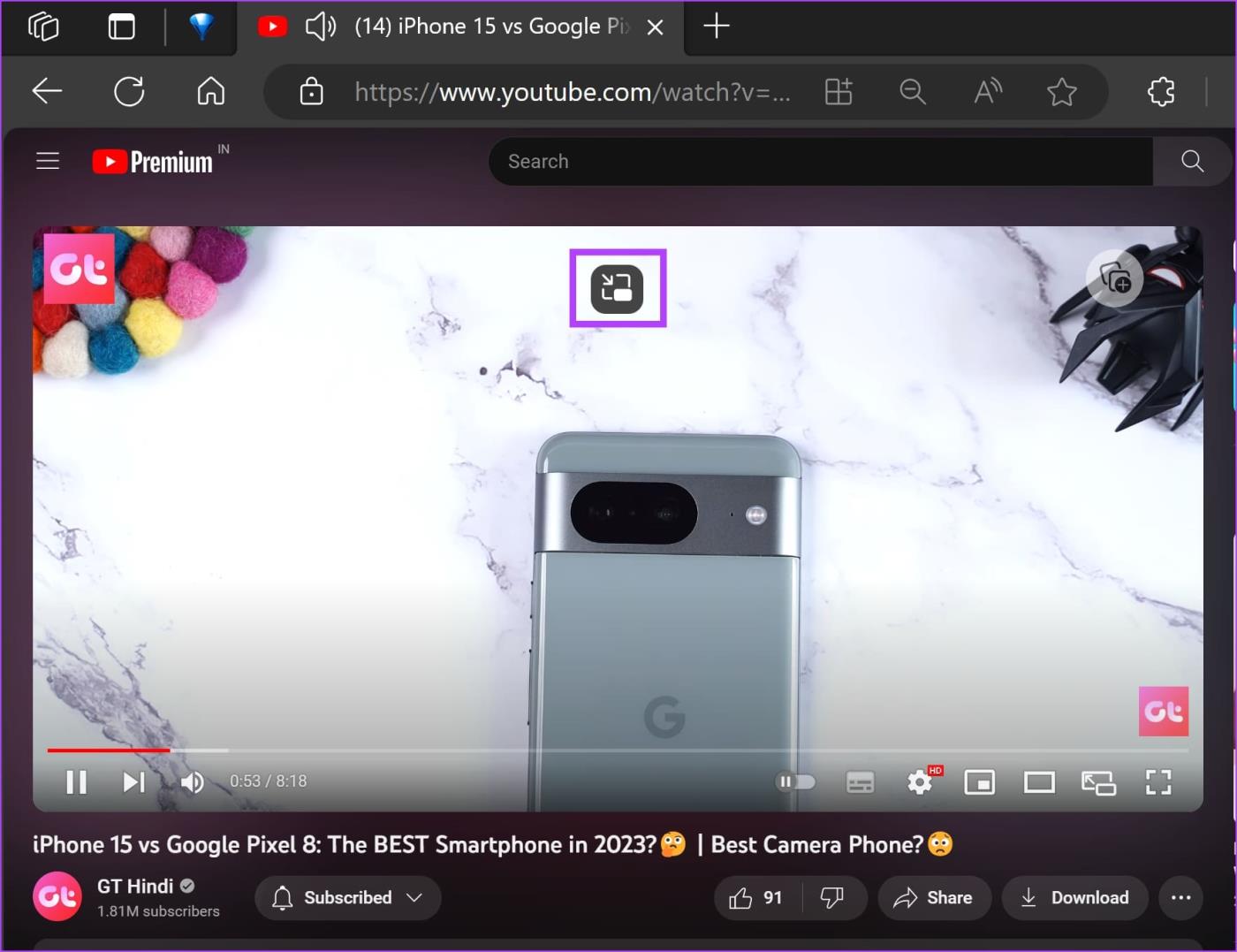 Hoe u Picture in Picture in Microsoft Edge inschakelt