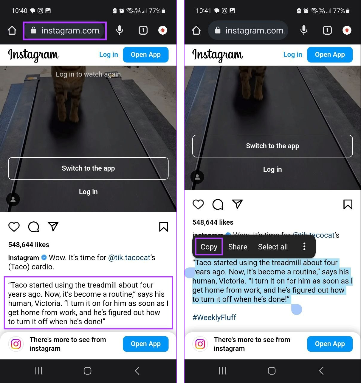 4 طرق سهلة لنسخ النص من منشور على Instagram