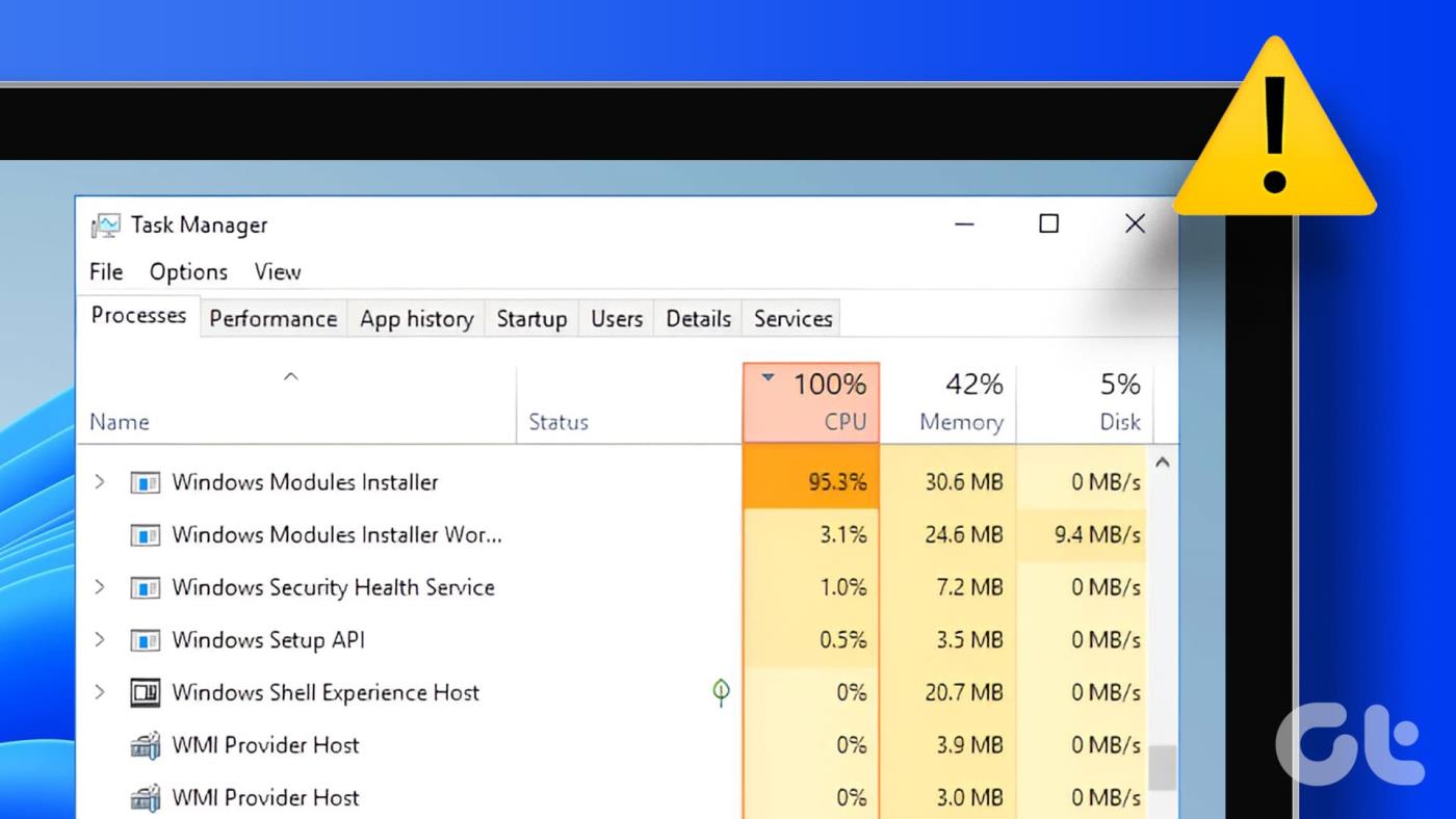 Windows 모듈 설치 프로그램 작업자의 높은 CPU 사용량을 해결하는 6가지 방법