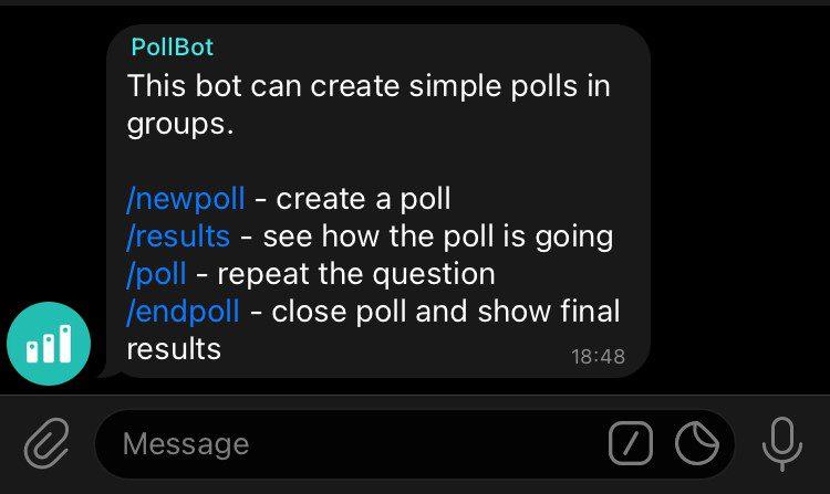 Comment créer un sondage dans Telegram sur ordinateur et mobile