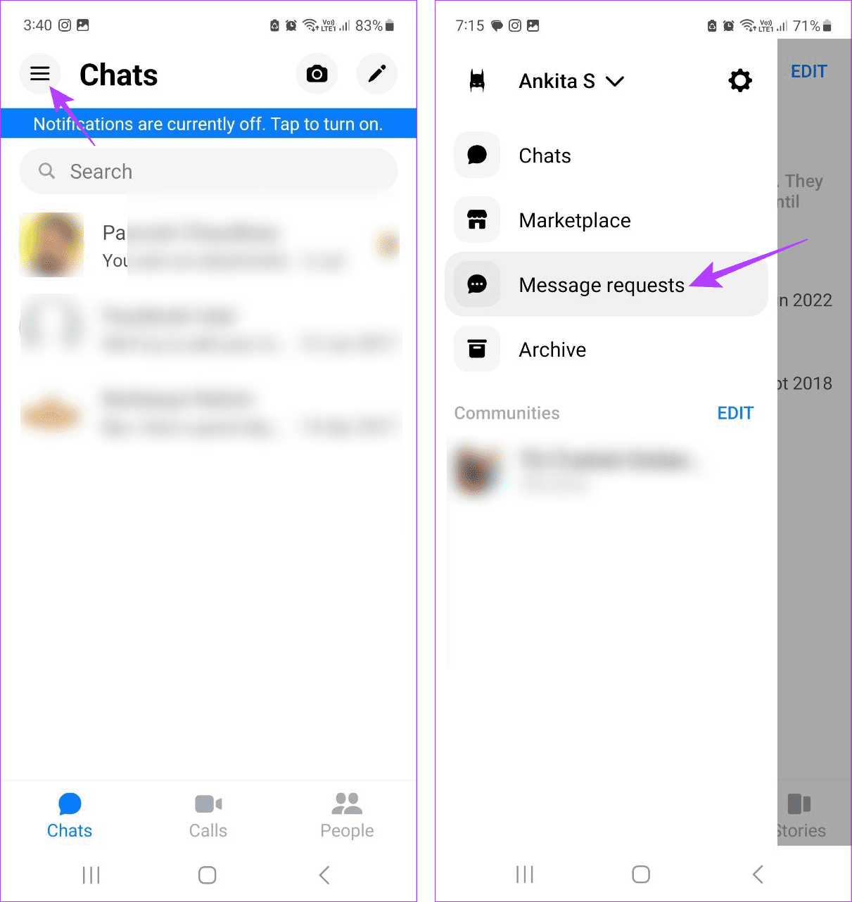 Como visualizar conversas secretas no Messenger