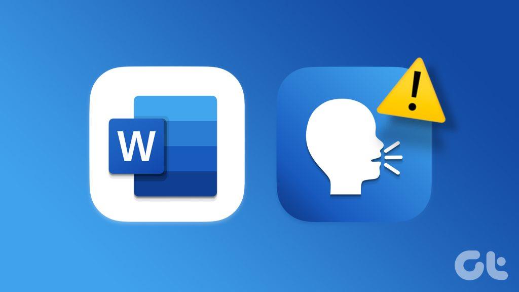 Les 7 meilleures façons de corriger la lecture à voix haute qui ne fonctionne pas dans Microsoft Word pour Windows