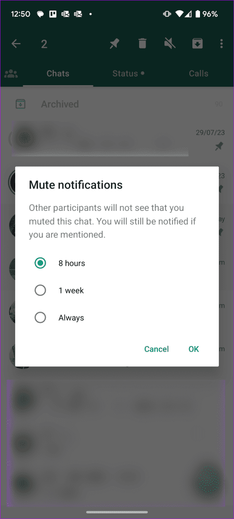 WhatsApp Mute vs. Archive: poznaj różnice