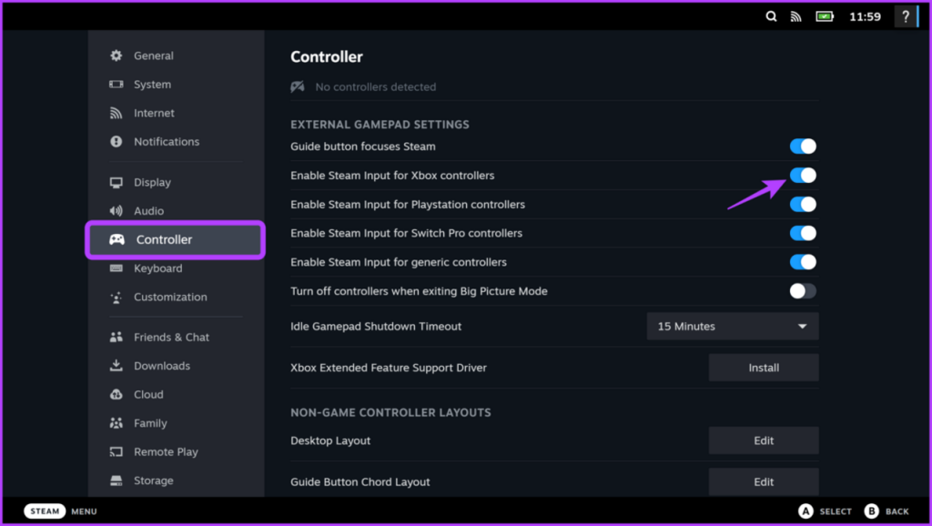 Die 7 besten Möglichkeiten, das Problem zu beheben, dass Steam den Controller unter Windows 11 nicht erkennt