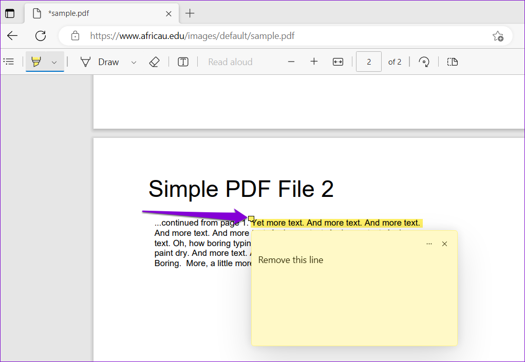 Microsoft Edge の組み込み PDF エディターを使用して PDF を編集する方法