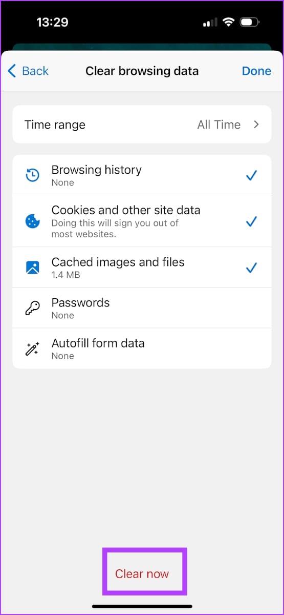 如何清除 Microsoft Edge 上的快取和 Cookie