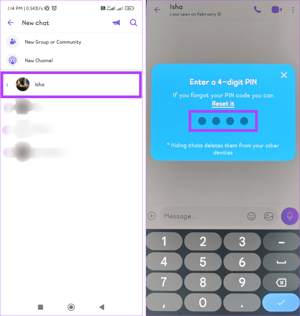 モバイルで Viber チャットを非表示および再表示する方法