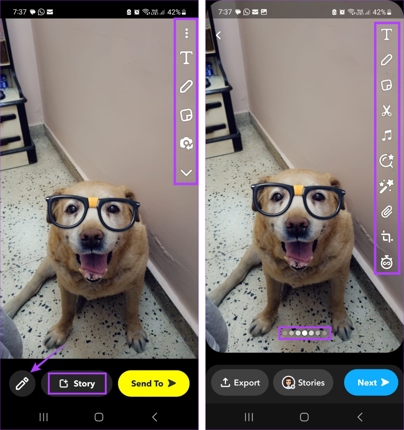 Como adicionar fotos do rolo da câmera ao Snapchat Story