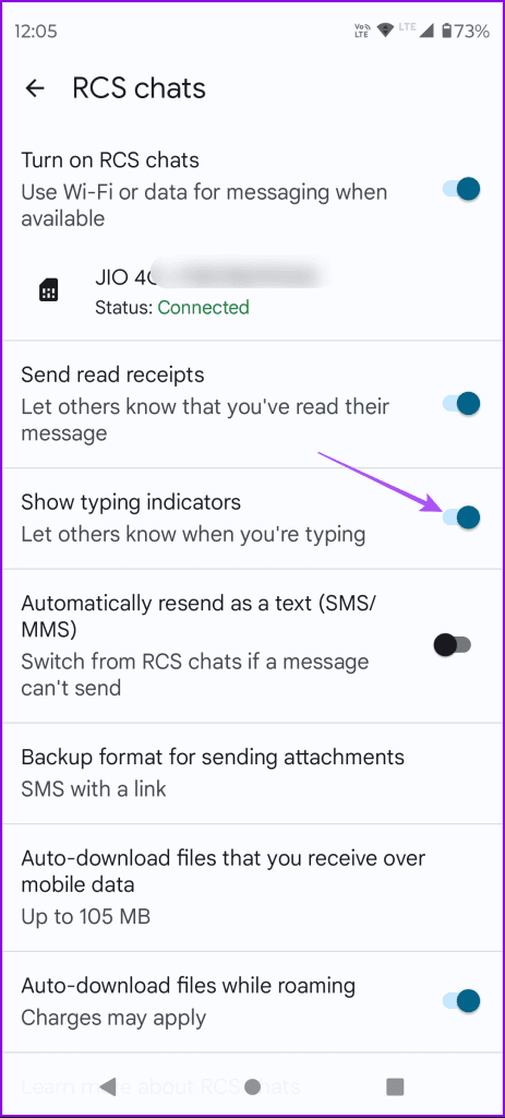 Las 6 mejores soluciones para los recibos de lectura que no funcionan en la aplicación Google Messages