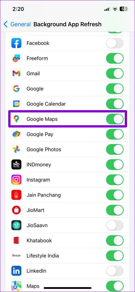 Top 9 manieren om het leeglopen van de batterij van Google Maps op Android en iPhone te verhelpen