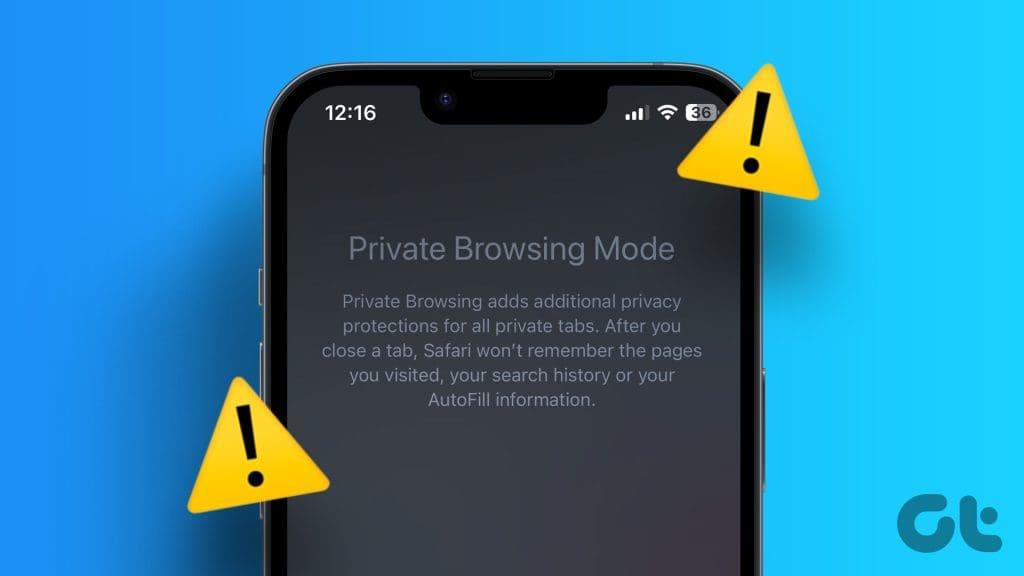 iPhone 또는 iPad에서 사용할 수 없는 Safari 개인정보 보호 브라우징 문제를 해결하는 5가지 방법